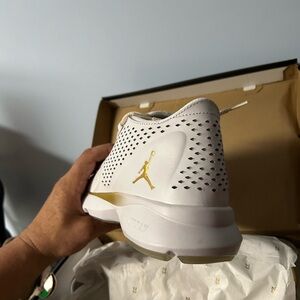 Air Jordan 12 all white pro basketball shoes